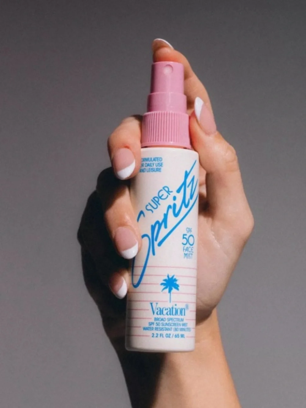 Super Spritz SPF 50 Face Mist — Blue/White NWOT